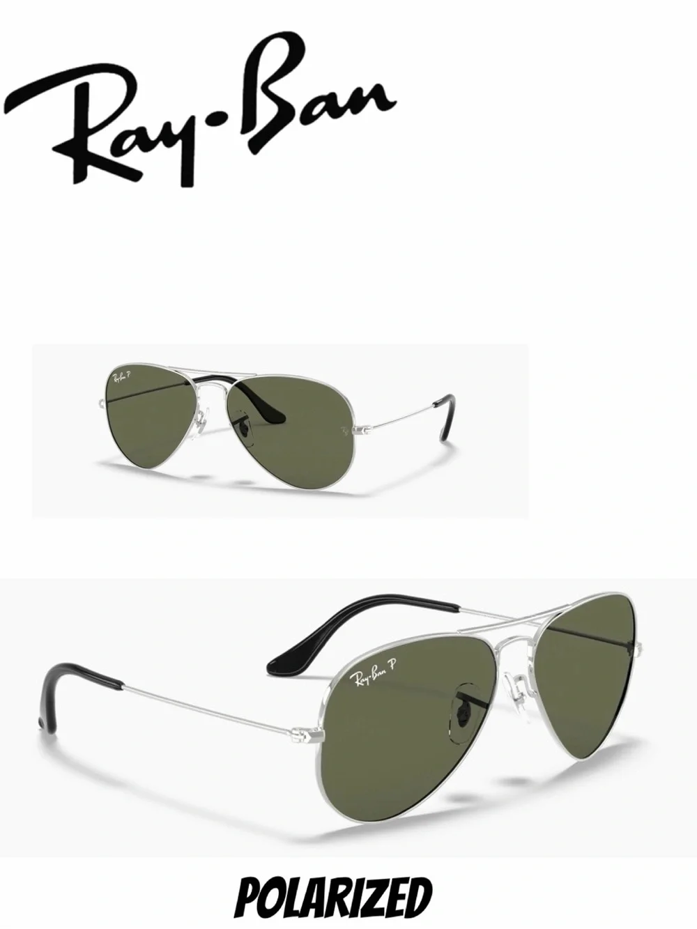 RAY-BAN UNISEX AVIATOR POLARIZED SUNGLASSES RB3025
